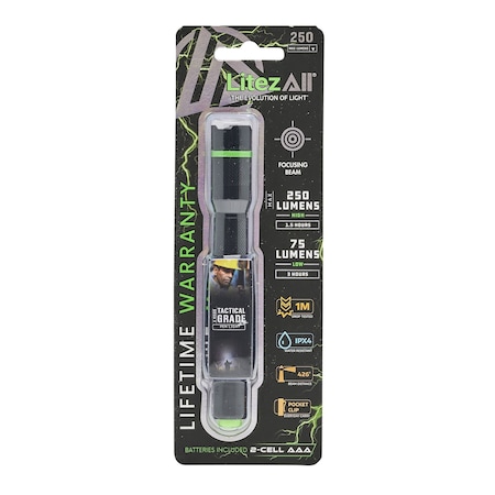 Litezall 250 Lumen Tactical Pen Light LA-250PEN-6/24